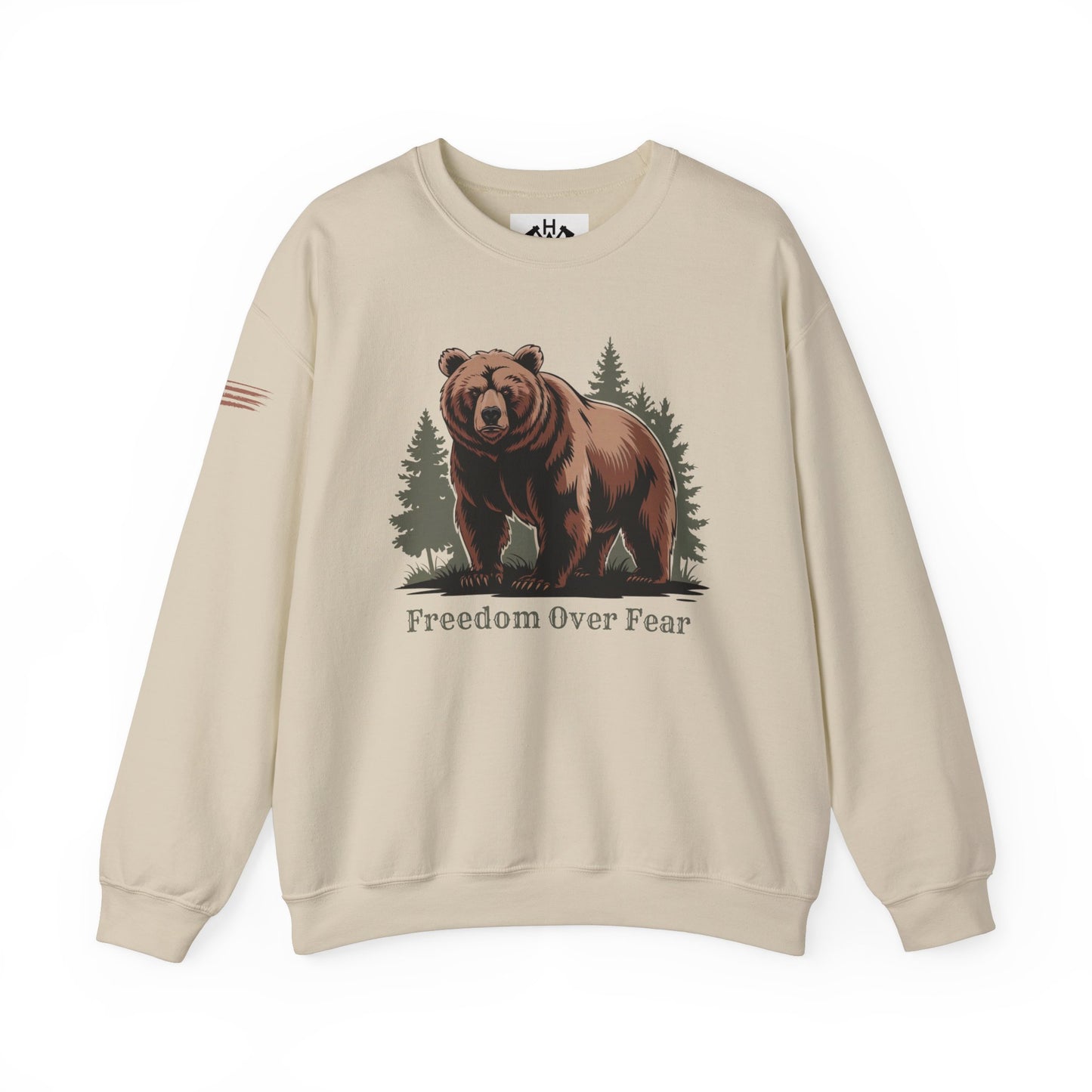 Grizzly Bear Freedom Over Fear Sweatshirt