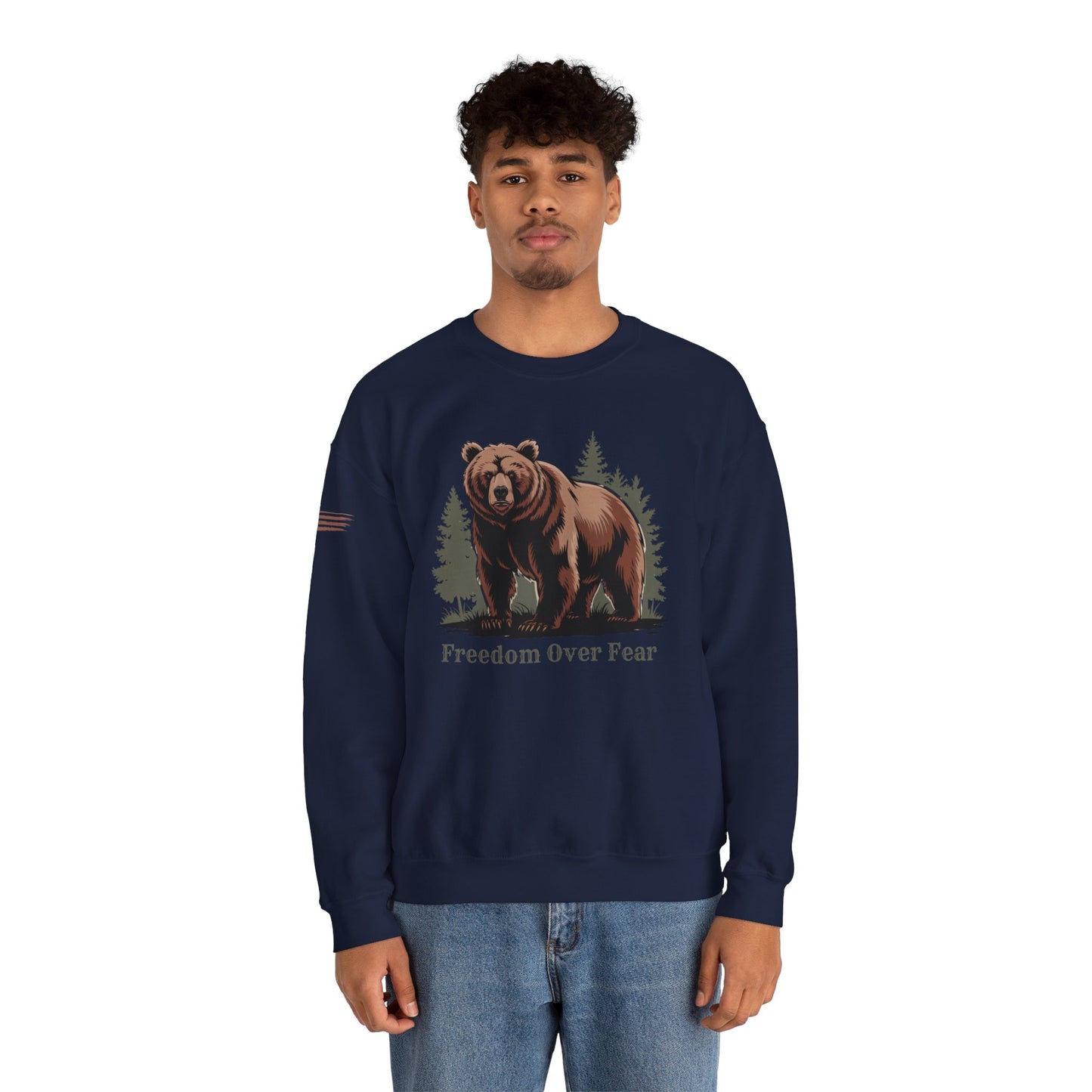 Grizzly Bear Freedom Over Fear Sweatshirt