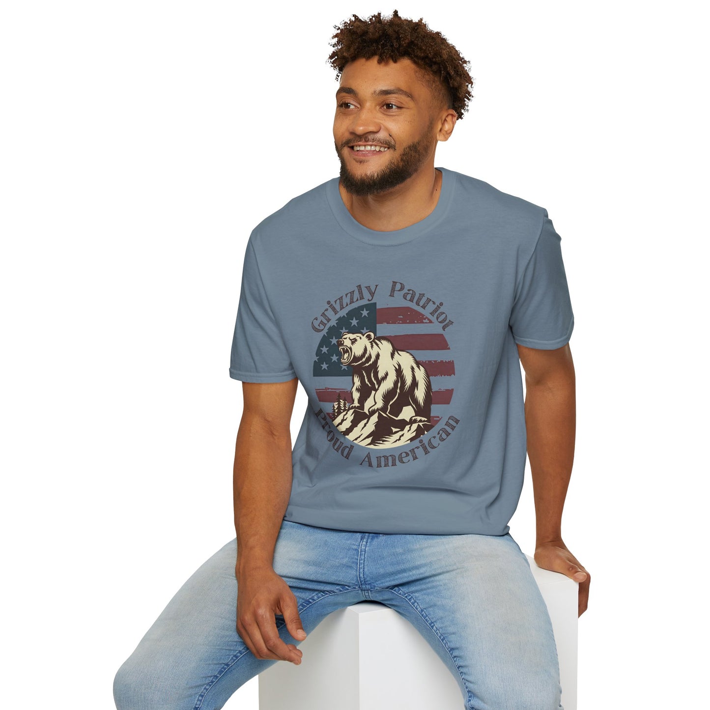 Grizzly Patriot Proud American T-Shirt