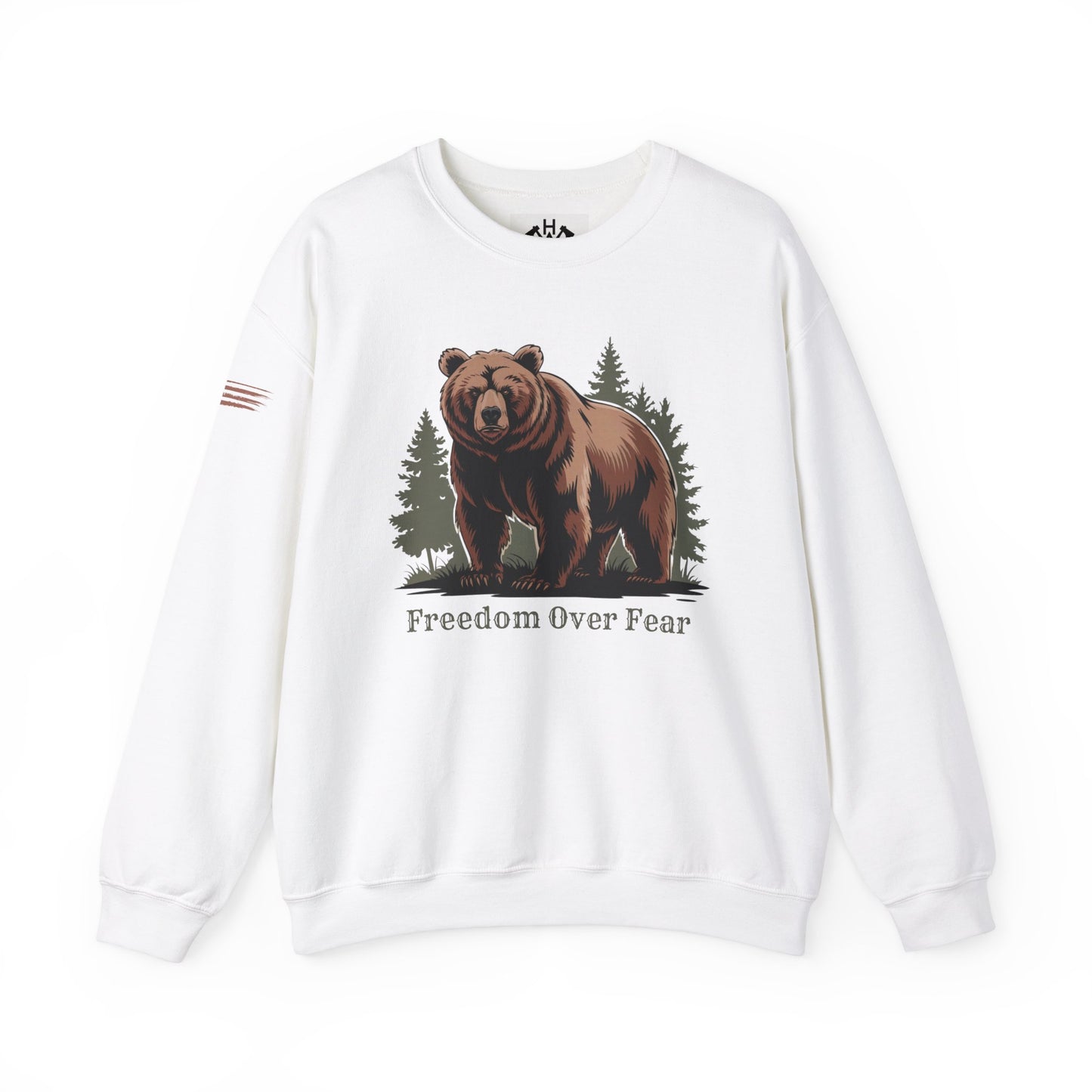 Grizzly Bear Freedom Over Fear Sweatshirt