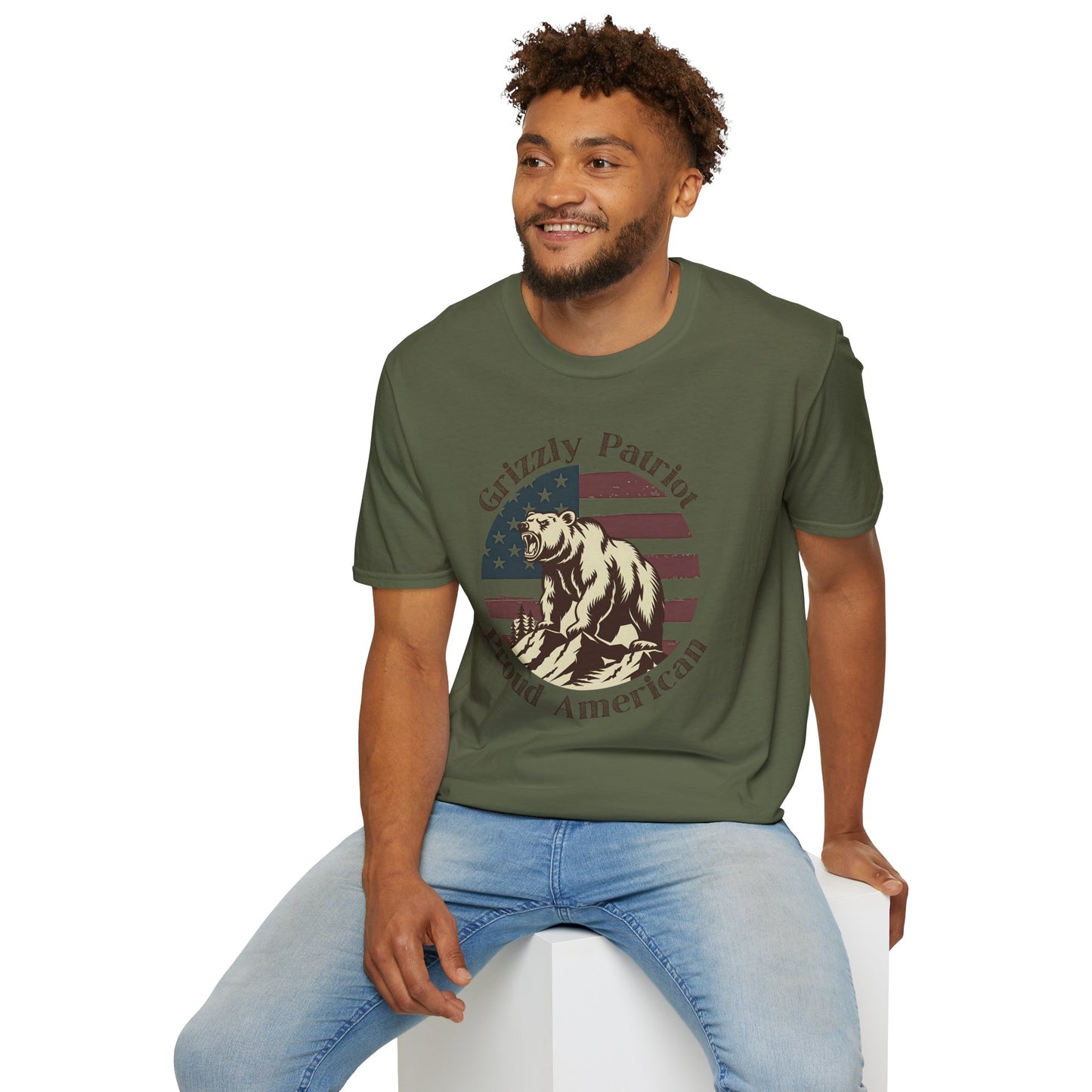 Grizzly Patriot Proud American T-Shirt