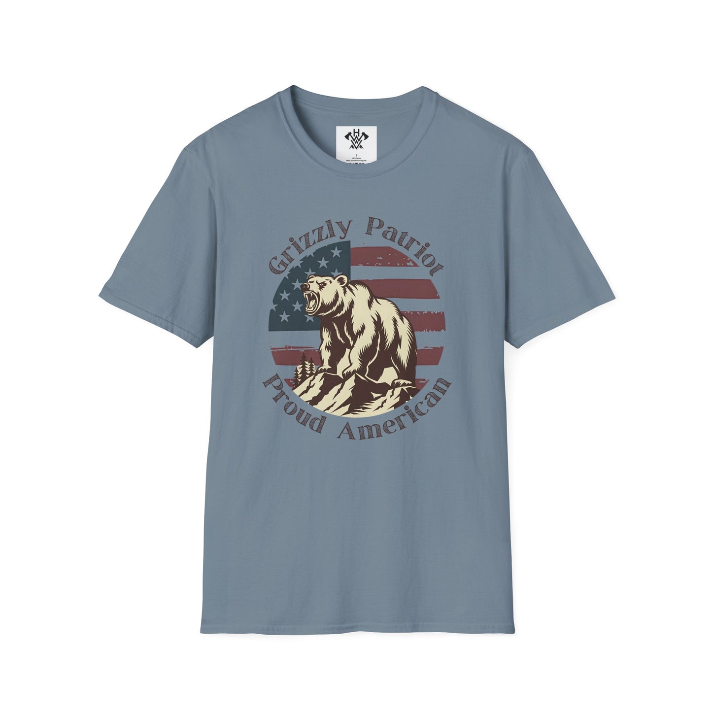 Grizzly Patriot Proud American T-Shirt