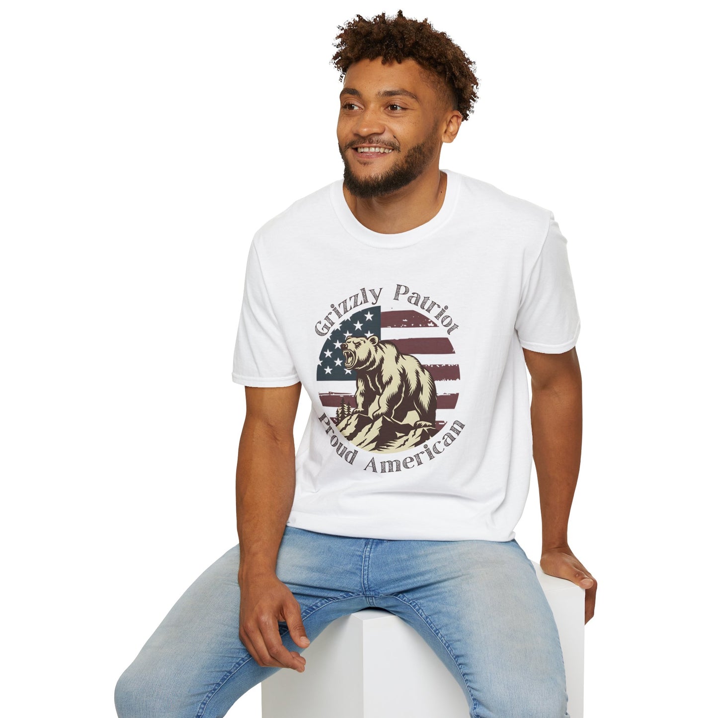 Grizzly Patriot Proud American T-Shirt