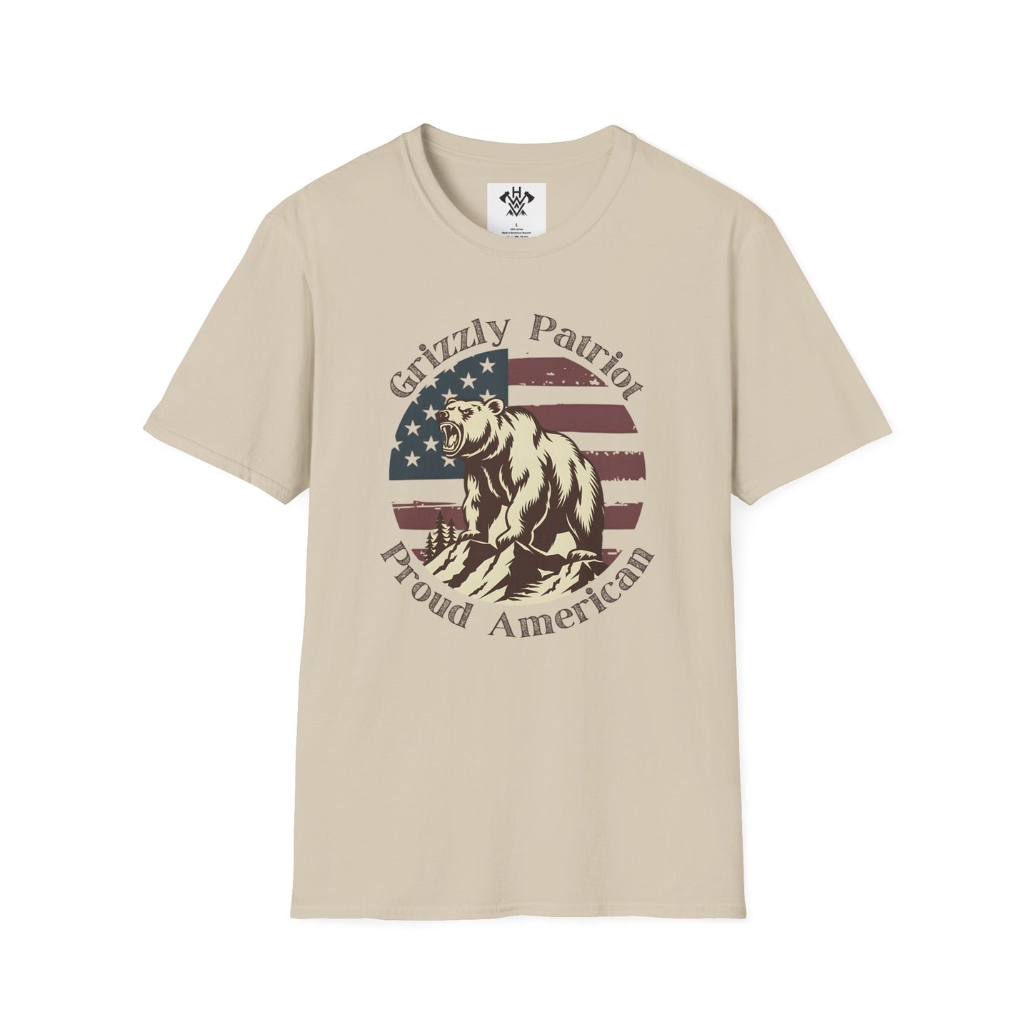 Grizzly Patriot Proud American T-Shirt