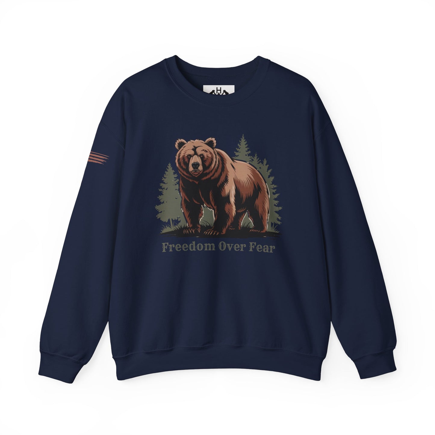 Grizzly Bear Freedom Over Fear Sweatshirt