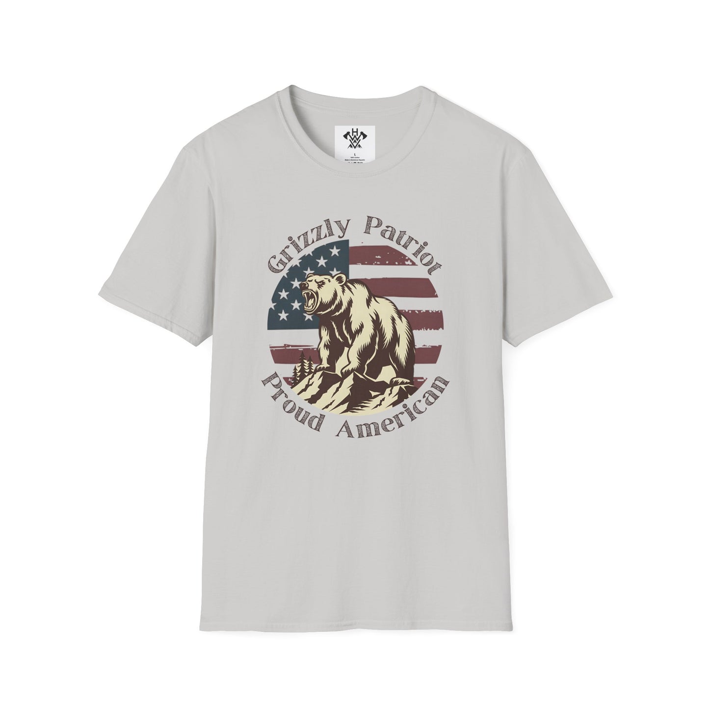 Grizzly Patriot Proud American T-Shirt