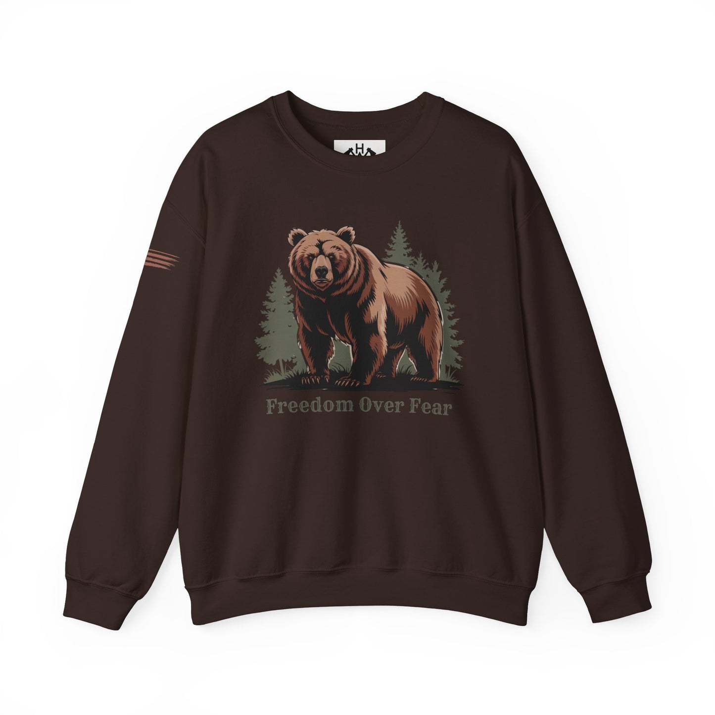 Grizzly Bear Freedom Over Fear Sweatshirt